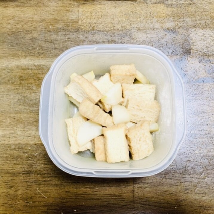 かぶレシピ 厚揚げとかぶのソテー
